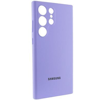Чохол Silicone Cover Lakshmi Full Camera (AAA) with Logo для Samsung Galaxy S23 Ultra Бузковий / Dasheen