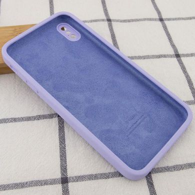 Чохол Silk Square Full Camera Protective (AA) NO LOGO для Apple iPhone X / XS (5.8") Бузковий / Dasheen