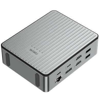 Переходник HUB WIWU Matrix docking station 16in1 W1601 Gray