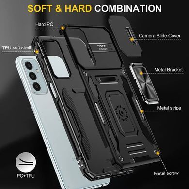 Ударопрочный чехол Camshield Army Ring для Samsung Galaxy A25 5G Черный / Black