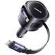 АЗУ Baseus Enjoyment Max PD60W with retractable cables (1USB-C/1L) (C00035507121) Cosmic Black фото 3