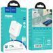 СЗУ Hoco C104A PD20W (1USB-C) + кабель Type-C to Lightning White фото 3