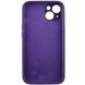 Чехол Silicone Case Full Camera Protective (AA) для Apple iPhone 15 Plus (6.7") Фиолетовый / Elderberry фото 4