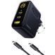 МЗП Baseus PicoGo AE21 Fast Charger 100W (1USB-A/2C) + кабель Type-C to Type-C (E0121B) Cosmic Black фото 1
