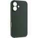 Чехол Silk Full Camera Protective (AA) NO LOGO для Apple iPhone 16 (6.1") Зеленый / Cyprus Green