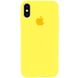 Чехол Silicone Case Full Protective (AA) для Apple iPhone XS Max (6.5") Желтый / Yellow