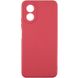 Силиконовый чехол Candy Full Camera для Oppo A58 4G Красный / Camellia фото 1