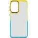 Чехол TPU+PC Fresh sip series для Motorola Moto E13 Бирюзовый / Оранжевый фото 2