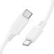 Дата кабель Borofone BX115 Lotto Type-C to Type-C 60W (1m) White фото 4