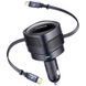 АЗУ Baseus Enjoyment Max PD60W with retractable cables (1USB-C/1L) (C00035507121) Cosmic Black фото 1