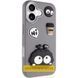 Чохол TPU Leather Toys для Apple iPhone 17 (6.3") Monster / Grey