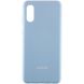 Чохол Silicone Cover Full Protective (AA) для Samsung Galaxy A02 Блакитний / Lilac Blue фото 1