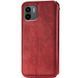 Шкіряний чохол-книжка GETMAN Cubic (PU) для Xiaomi Redmi A1 / A2 Червоний фото 2