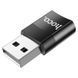 Переходник Hoco UA17 USB Male to Type-C Female USB2.0 Черный фото 3