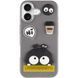 Чохол TPU Leather Toys для Apple iPhone 17 (6.3") Monster / Grey фото 2