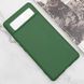 Чехол Silicone Cover Lakshmi (A) для Google Pixel 6 Pro Зеленый / Dark green фото 2