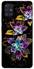 Чехол itsPrint Flowers on black для Samsung Galaxy A51