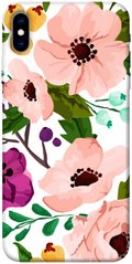 Чохол itsPrint Акварельні квіти для Apple iPhone X (5.8")