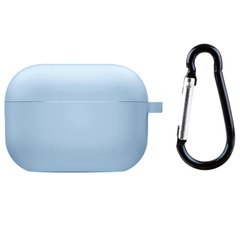 Уцінка Силіконовий футляр з мікрофіброю для навушників Airpods 3 Дефект упаковки / Блакитний / Lilac Blue