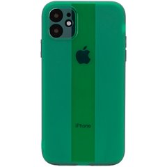 Чехол TPU Glossy Line Full Camera для Apple iPhone 12 (6.1") Зеленый