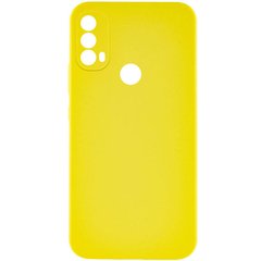 Чохол Silicone Cover Lakshmi Full Camera (AAA) для Motorola Moto E40 Жовтий / Yellow