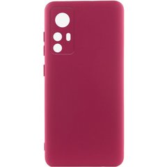 Чохол Silicone Cover Lakshmi Full Camera (A) для Xiaomi 12T / 12T Pro Бордовий / Marsala