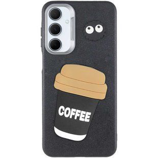 Чехол TPU Leather Toys для Samsung Galaxy A16 4G/5G Coffee / Black
