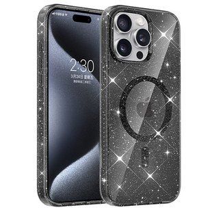 Чохол TPU Eclipse Sparkle (MagFit) для Apple iPhone 15 Pro Max (6.7") Black