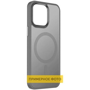 TPU+PC чохол Metal Buttons with MagSafe Colorful для Apple iPhone 16 Pro Max (6.9") Сірий