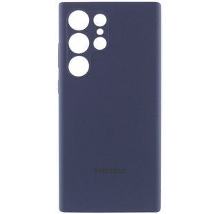 Чохол Silicone Cover Lakshmi Full Camera (AAA) with Logo для Samsung Galaxy S23 Ultra Темно-синій / Midnight blue