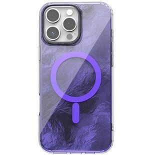 Чехол TPU Shiny Mountain (MagFit) для Apple iPhone 16 Pro Max (6.9") Purple