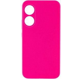 Чехол Silicone Cover Lakshmi Full Camera (AAA) для Oppo A78 4G Розовый / Barbie pink