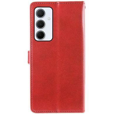 Кожаный чехол-книжка GETMAN Gallant (PU) для Samsung Galaxy S25 FE Красный