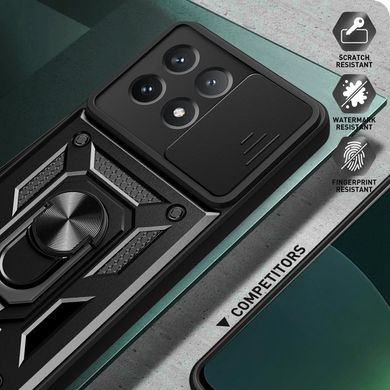 Ударостійкий чохол Camshield Serge Ring для Xiaomi Poco X6 Pro Чорний