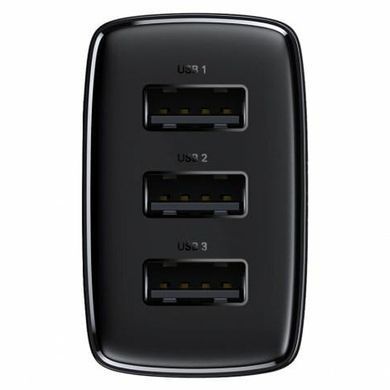 МЗП Baseus Compact 17W (3USB-A) (CCXJ02) Чорний