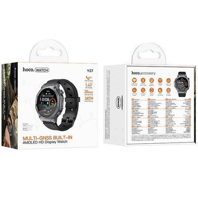Смарт-часы Hoco Y37 Smart sports watch (call version) Black