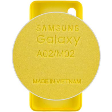 Чохол Silicone Cover Full Protective (AA) для Samsung Galaxy A02 Жовтий / Yellow