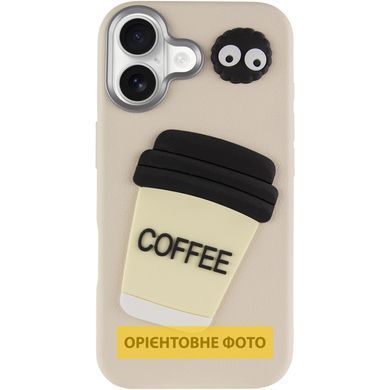 Чохол TPU Leather Toys для Apple iPhone 17 (6.3") Coffee / Sand
