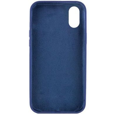 Чехол Silk Full Protective (AA) NO LOGO для Apple iPhone X / XS (5.8") Синий / Deep navy
