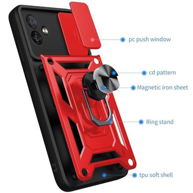 Ударопрочный чехол Camshield Serge Ring для Samsung Galaxy A04 Красный