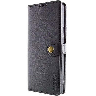 Шкіряний чохол-книжка GETMAN Gallant (PU) для Motorola Moto G56 5G Чорний