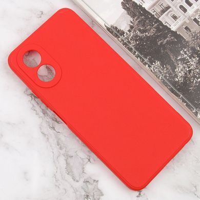 Силиконовый чехол Candy Full Camera для Oppo A58 4G Красный / Red