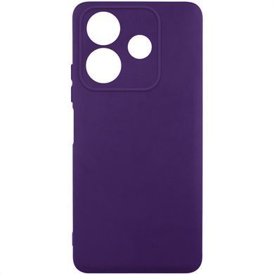 Чохол TPU GETMAN Liquid Silk Full Camera для Xiaomi Redmi Note 14 5G Темно фіолетовий / Dark Purple
