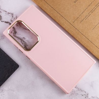 TPU чохол Bonbon Metal Style для Samsung Galaxy S23 Ultra Рожевий / Light pink