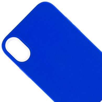 Чехол TPU+PC Bichromatic для Apple iPhone X / XS (5.8") Navy Blue / White