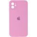 Чехол Silicone Case Square Full Camera Protective (AA) для Apple iPhone 11 (6.1") Розовый / Light pink фото 1