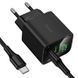 СЗУ Hoco CS83A Excellent with digital display PD20W+QC3.0 (1USB-A/1C) + кабель Type-C to Type-C Black фото 5