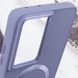 TPU чехол Bonbon Metal Style with MagSafe для Samsung Galaxy S22 Ultra Серый / Lavender фото 5