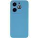 Чехол TPU GETMAN Liquid Silk Full Camera для Infinix Hot 40i Голубой / Blue