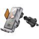 Автодержатель с БЗУ Hoco HW7 Transparent Discovery Edition (air outlet) Metal gray фото 4